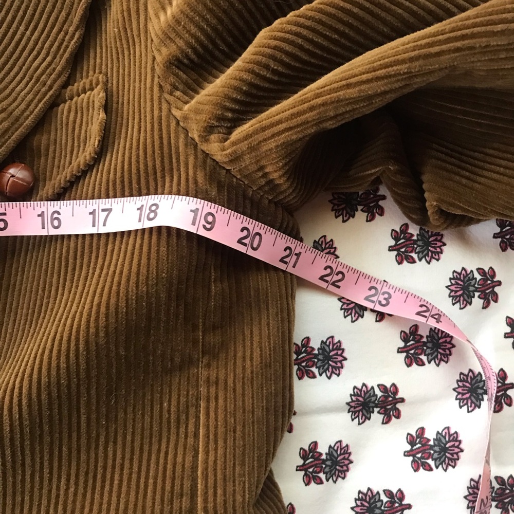 Laura Ashley Brown Corduroy Double-Breasted Women's Jacket - Picture 9 of 12